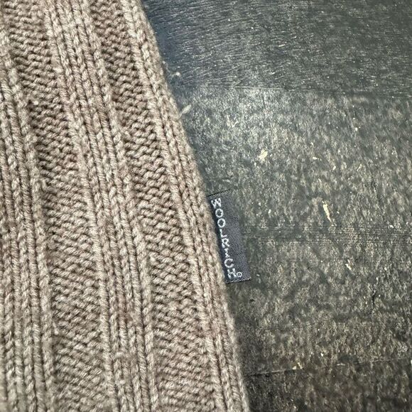 Woolrich Zip Up Hoodie Wool Blend Tan/Khaki Color Preppy Style Women’s Medium - Picture 5 of 11